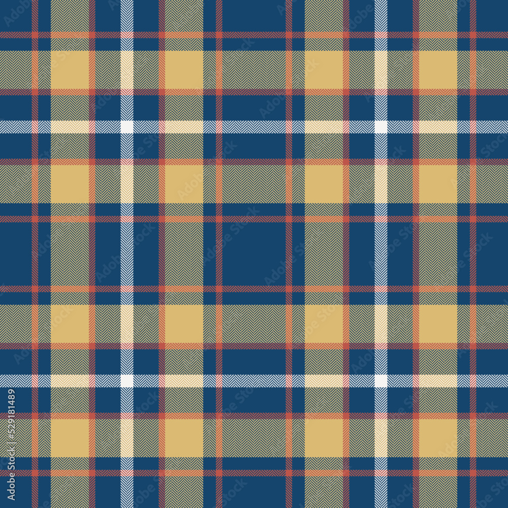 Plaid seamless pattern in blue. Check fabric texture. Vector textile print. Plaid seamless pattern in blue. Check fabric texture. Vector textile print.