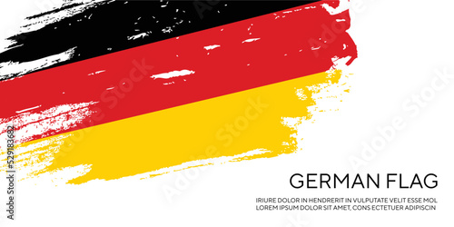 Germany grunge texture colorful flag design vector