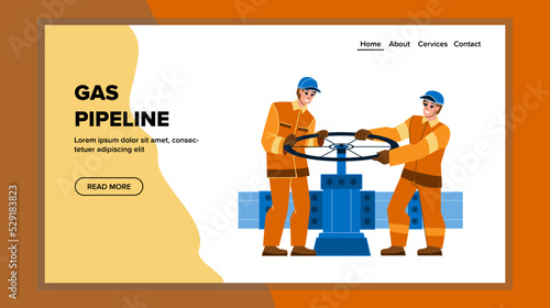 gas pipeline vector. oil enegry, russia block, sanction crisis gas pipeline web flat cartoon illustration