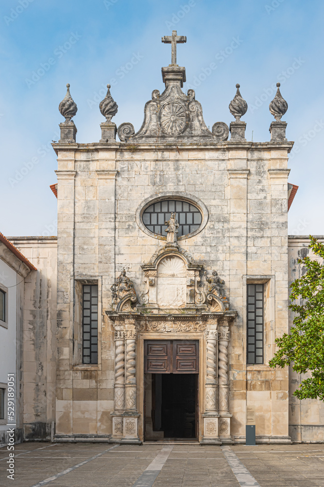 Fototapeta premium Aveiro Cathedral, also known as the Church of St. Dominic, is a national monument in Portugal. Bright summer day