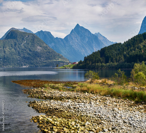 Sæbø, Ørsta, Møre og Romsdal, Norway. photo