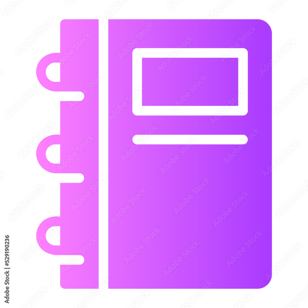 notebook gradient icon notebook gradient icon