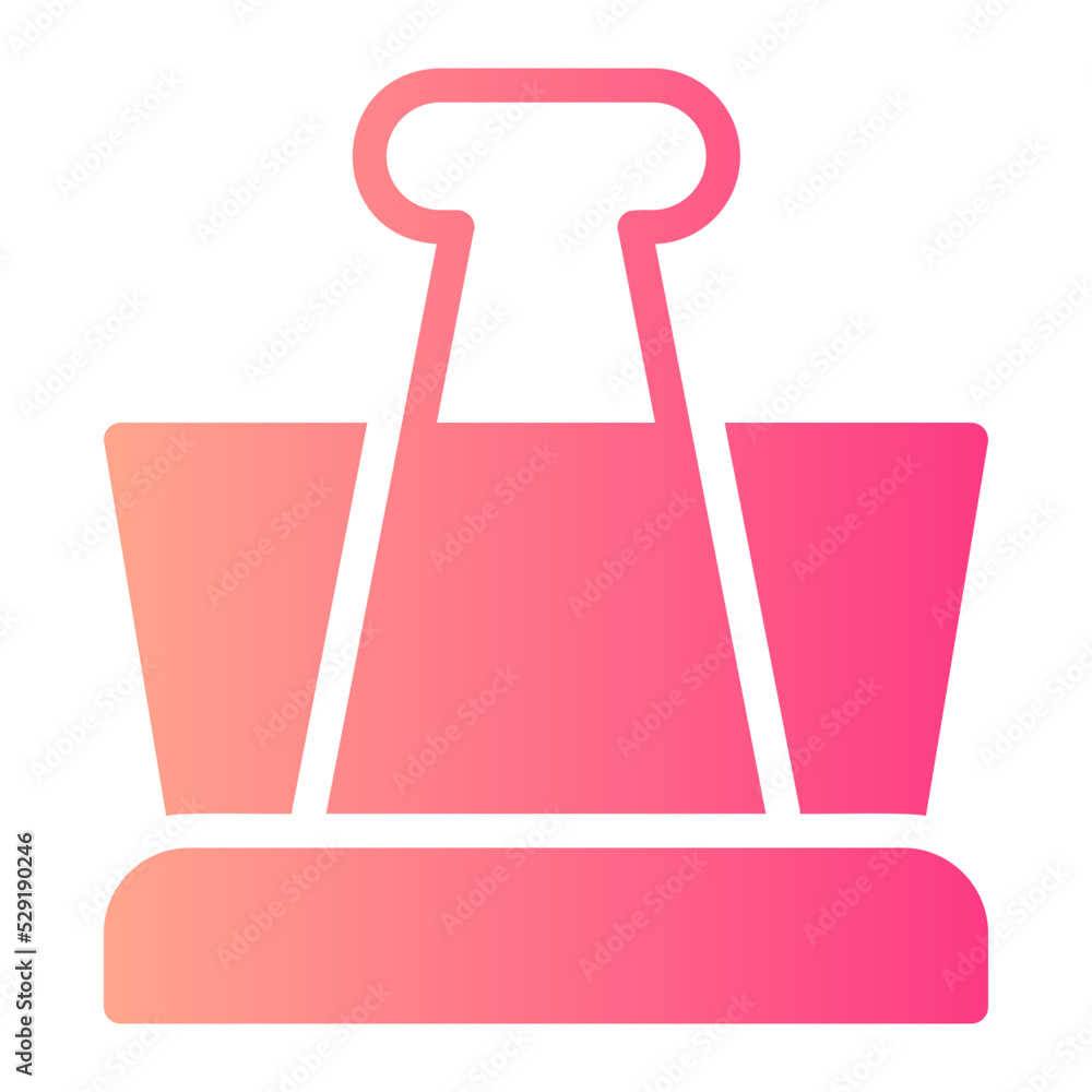 paper clip gradient icon paper clip gradient icon