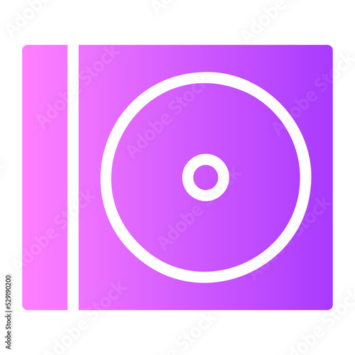compact disc gradient icon