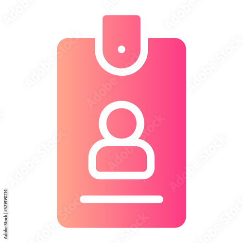 id card gradient icon