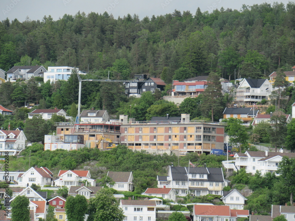Fototapeta premium Fahrt durch den Oslofjord