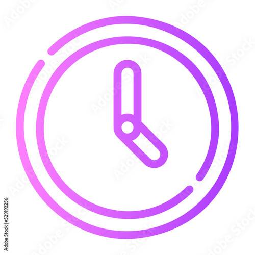 clock gradient icon