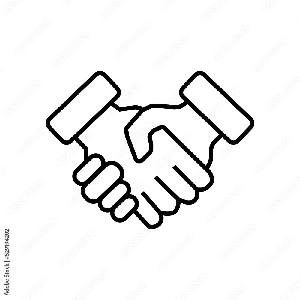 Handshake icon vector illustration symbol Handshake icon vector illustration symbol