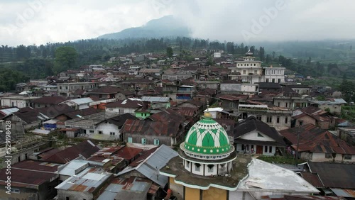 Gowongso Villages Sumbing Mt Wonosbo view from above photo