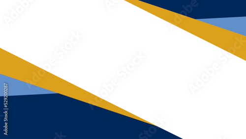 Blue, yellow and white color. Diagonal frame. Suitable for social media post and web internet ads. Template layout. Frame, boarder for text, picture, advertisement. Empty space. Business template.