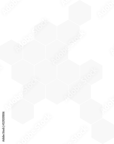 Light gray, 50 %, low opacity, hexagon, honeycomb pattern with no strokes. Isolated png illustration, transparent background. Use for photo collection, collage, overlay, montage, clipping, layer mask.