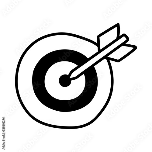 Hand drawn doodle icon - target 