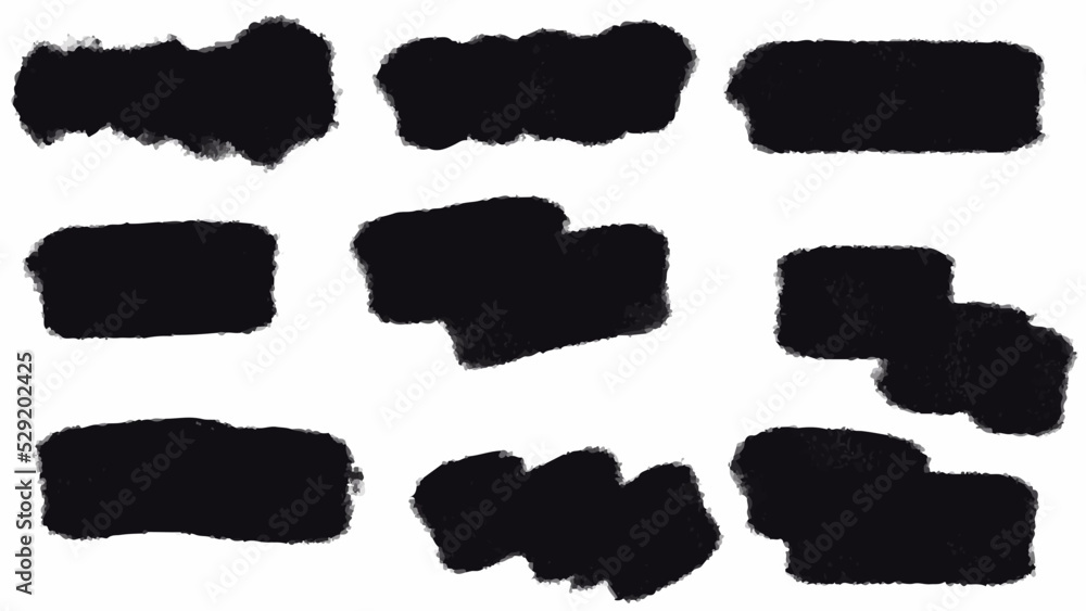 Big set of Black grunge stroke brush , banner, label, for your design, vector. Big set of Black grunge stroke brush , banner, label, for your design, vector.