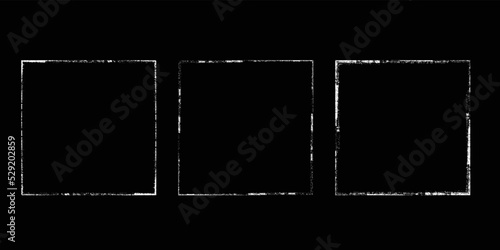 Social media covers with tiny roughen border frames. . grunge style . Post frame stories templates. Layout for promotion .Media banner .Vector