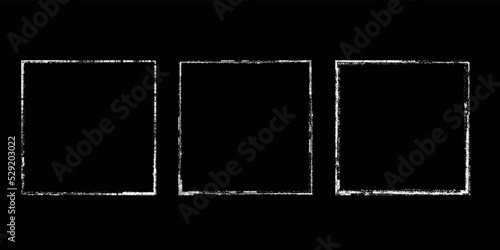 Social media covers with tiny roughen border frames. . grunge style . Post frame stories templates. Layout for promotion .Media banner .Vector