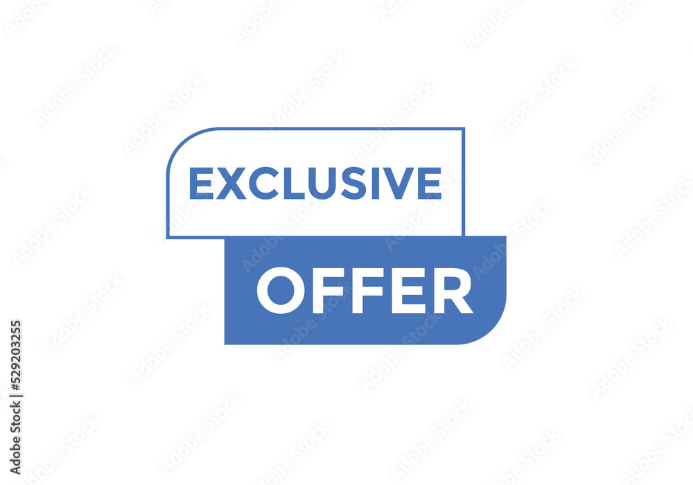 Exclusive offer Colorful label sign template. Exclusive offer symbol web banner
Exclusive offer Colorful label sign template. Exclusive offer symbol web banner