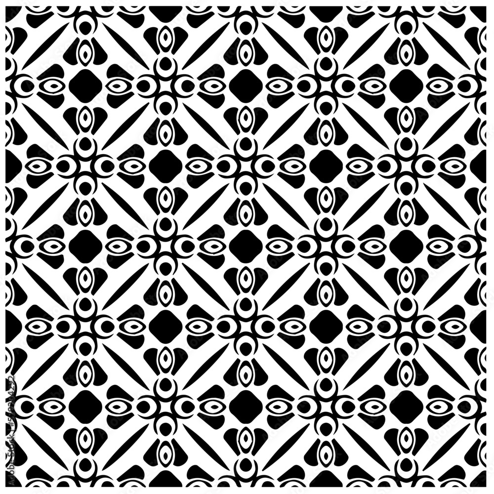 seamless pattern.Simple stylish abstract geometric background. Monochrome Picture. Black and white color. Design for decor, prints, textile or wrapping.Design element for prints. 