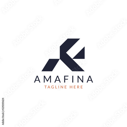 Free Download Letter AF Simple Logo Design. Initial A and F Simple Combination for Brand Identity - GFXLoad