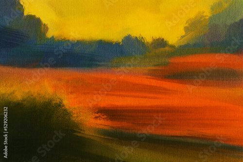 Abstract impressionism. Landscape