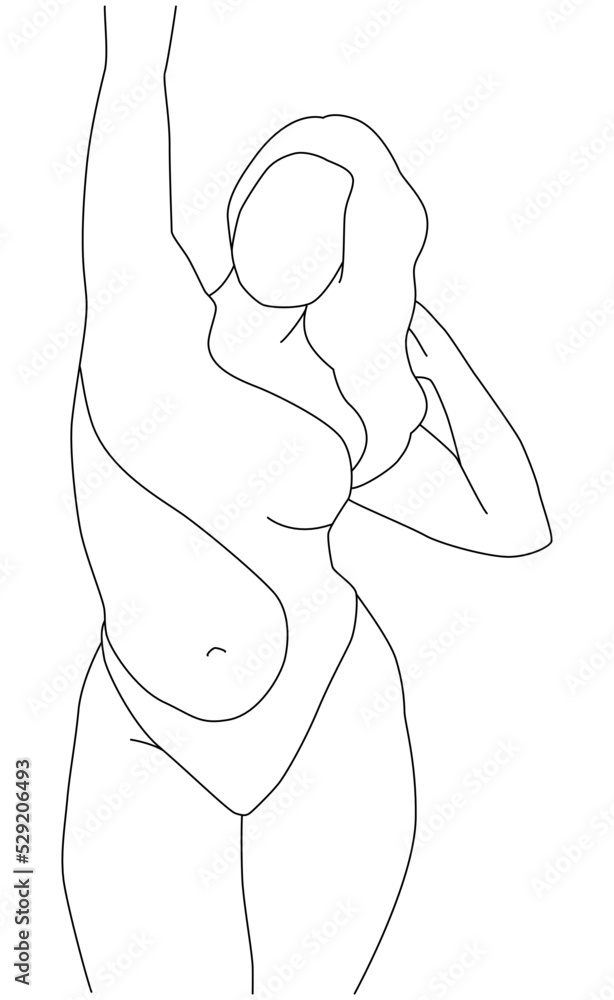 A beautiful and happy woman of magnificent forms. A beautiful and happy woman of magnificent forms.