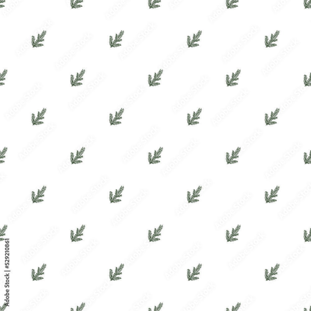 Seamless christmas tree pattern. christmas tree background. Doodle illustration with christmas tree