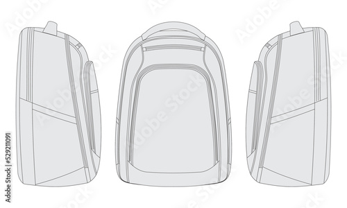 backpack vector
