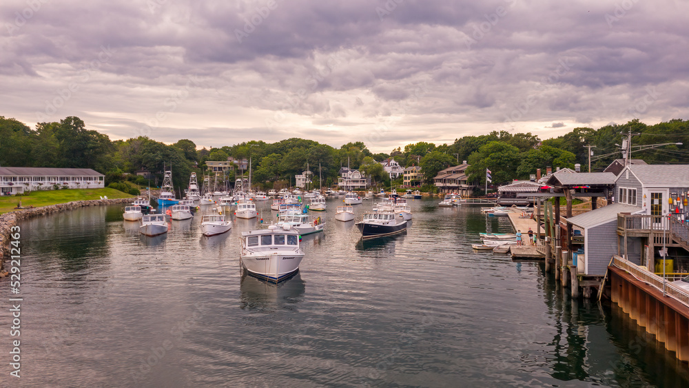 boats in the harbor