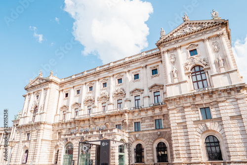 Museums in Vienna, Austria on a beautiful sunny day