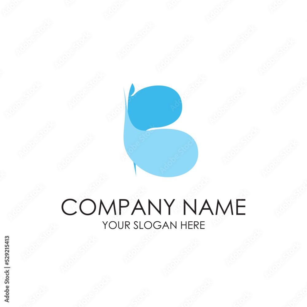 simple initial water logo premium simple initial water logo premium