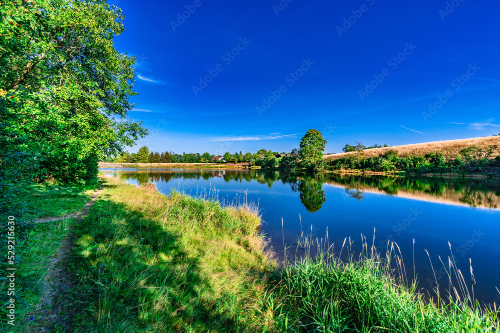 Obraz premium Unterer Eschenbacher Teich Clausthal-Zellerfeld
