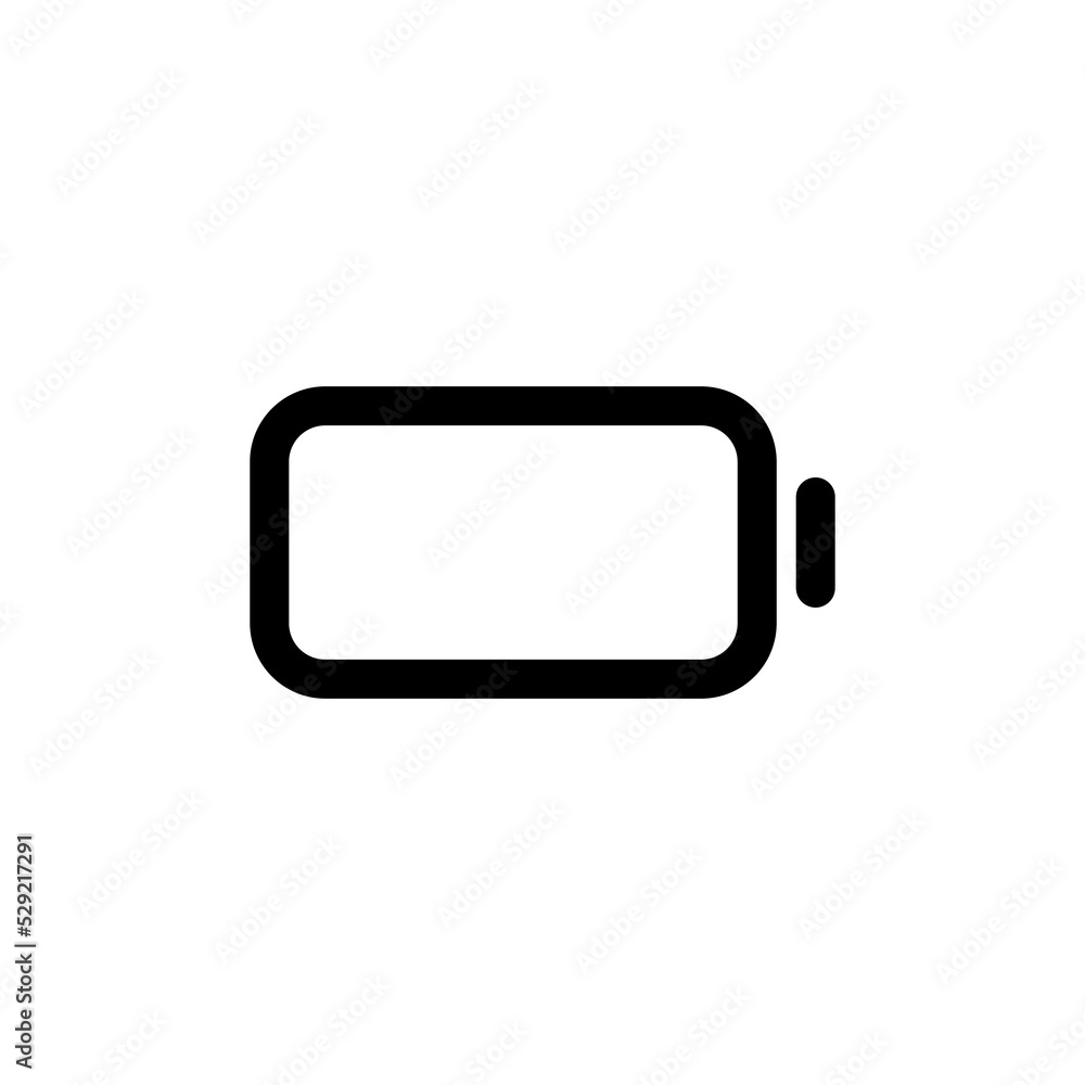 Battery dead vector isolated on white background Stock Vector Adobe Stock