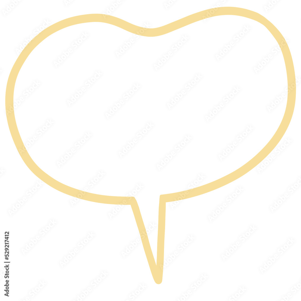 Cue Speech and Thought Bubble Doodle Cue Speech and Thought Bubble Doodle