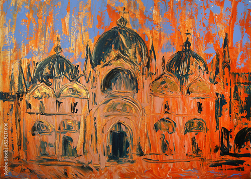 Принти на полотні Venice Piazza San Marco Art Painting