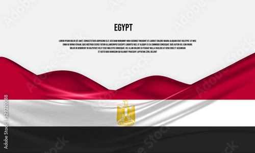 Quadro em tela Egypt flag design