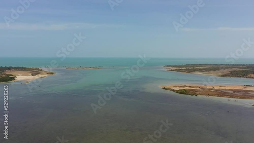 Wallpaper Mural Aerial view of Tropical islands of the ocean against the blue sky. Jaffna, Sri Lanka. Torontodigital.ca