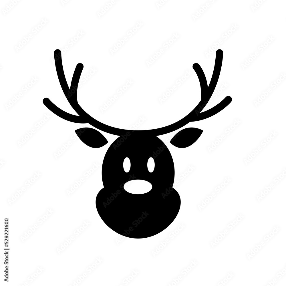 reindeer cartoon icon symbol sign vector illustration logo template Isolated for any purpose reindeer cartoon icon symbol sign vector illustration logo template Isolated for any purpose