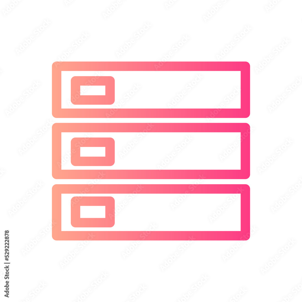 storage gradient icon storage gradient icon