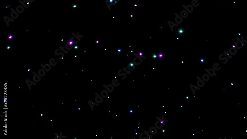 moving up Neon glittering particle overlay background photo