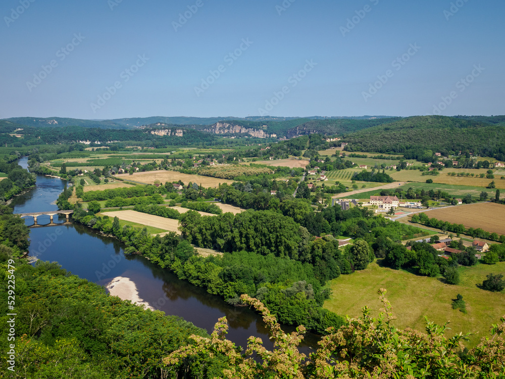 vue de la Dordogne en France