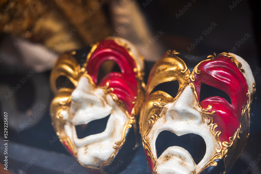 Traditional Venetian theatre masks