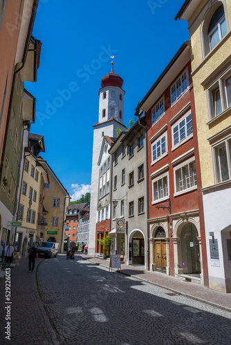 Stadt Feldkirch in Vorarberg, Österreich, Montfortgasse