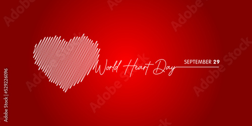 29 september world heart day concept design vector illustration