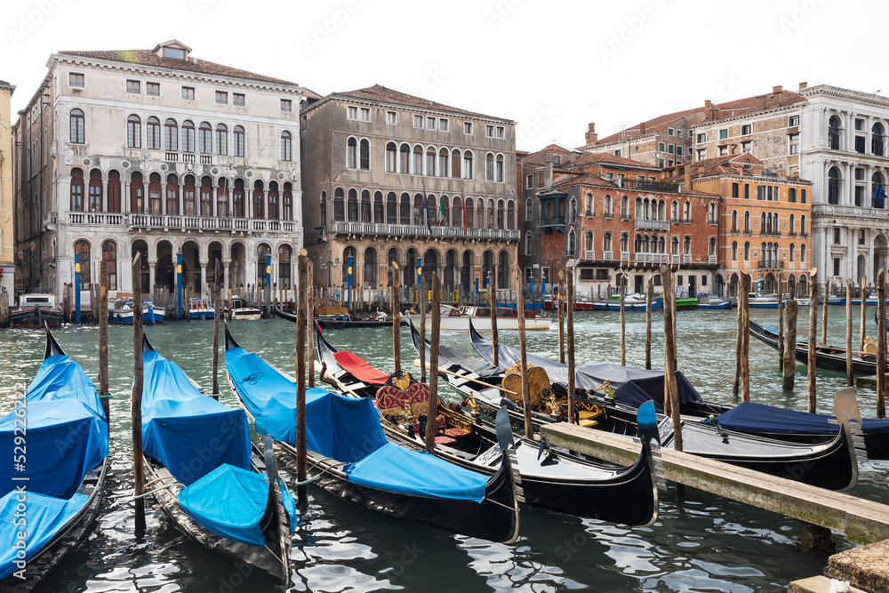 Venice romantic panorama over Canal grande