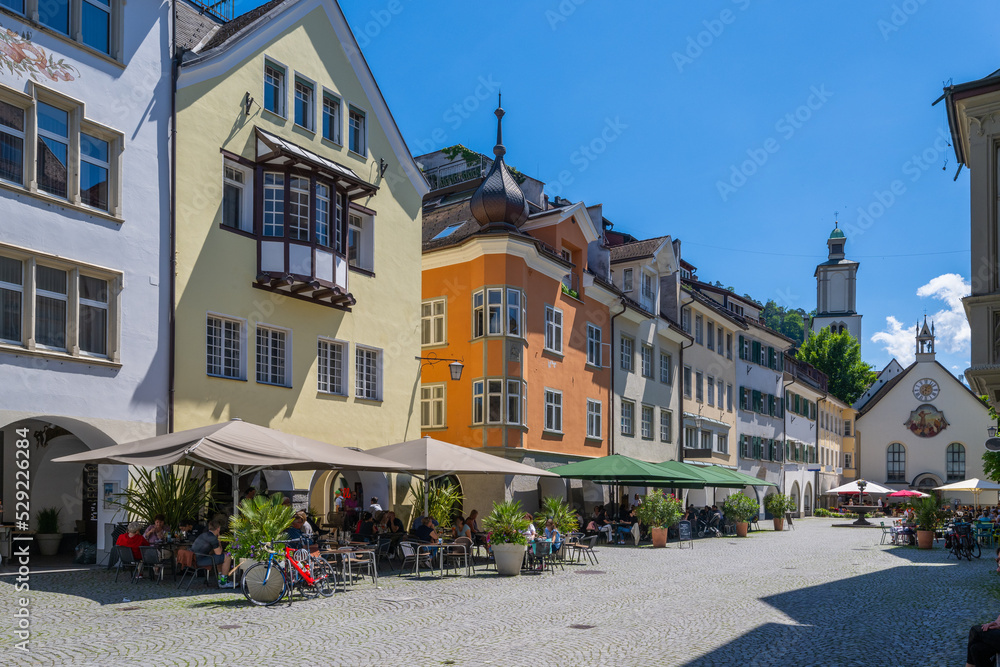 Stadt Feldkirch in Vorarberg, Österreich, Marktgasse