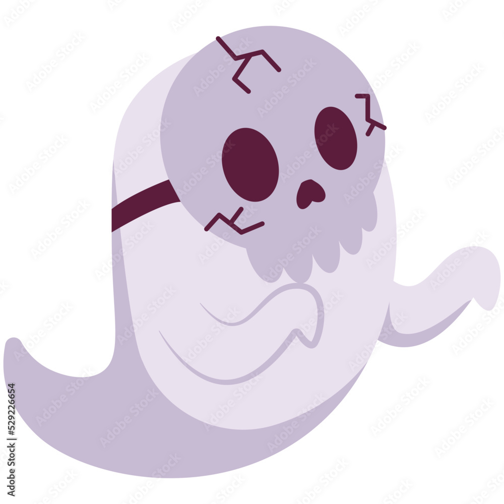 Fototapeta premium Skull Ghost Illustration