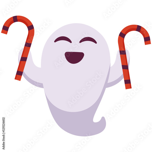 Candy Ghost Illustration
