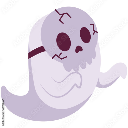 Skull Ghost Illustration