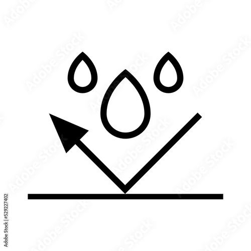 Waterproof icon symbol simple design