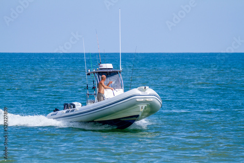 boat in porto corsini italy photo