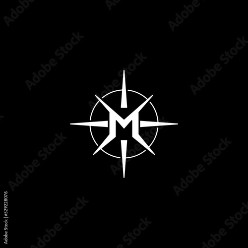 M Compass Logo Design